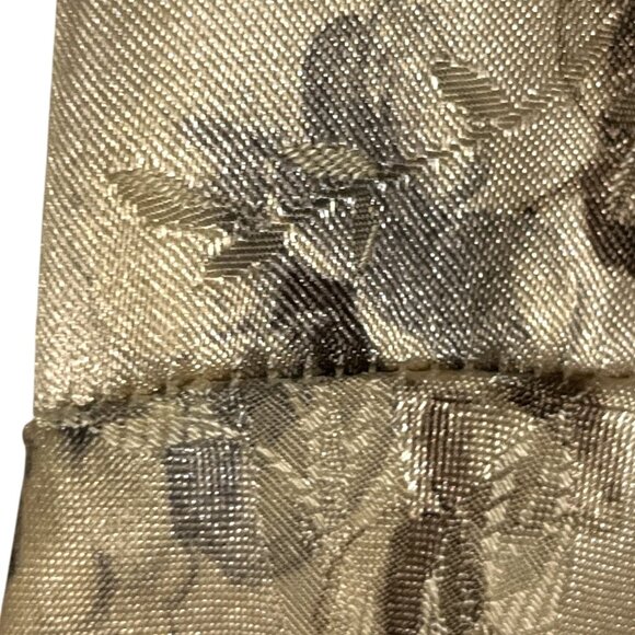 DBY Vintage Brocade Maxi Dress Size 13 Ivory Floral Cottagecore Wedding Romantic - Picture 7 of 9